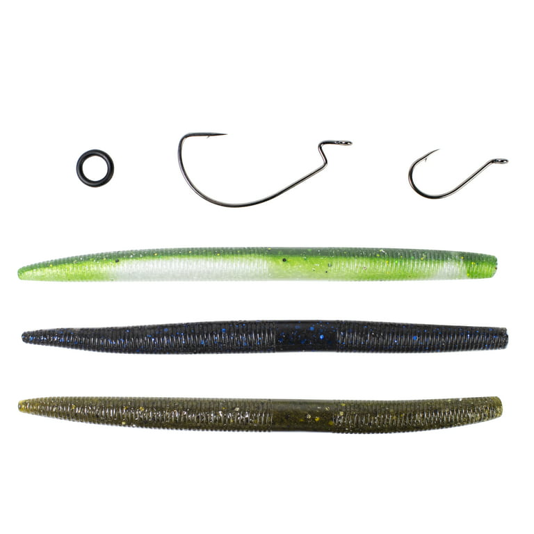 Lunkerhunt Assorted Stick Kit-Incl. O-Rings, Hooks, Weights,Kit,Fishing  Lures