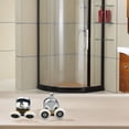 thumbnail image 3 of 4 Pcs Rouleaux de Porte pour Écran de Douche, Coureurs en Alliage de Zinc, Roues, Remplacement à Double Dessus, 3 of 9