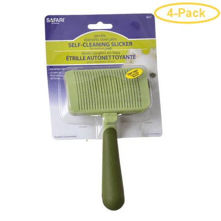 Safari Self Cleaning Slicker Brush Medium Dogs 7 5 Long X 4 Wide