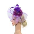 thumbnail image 4 of Chapeau de Cocktail pour Femmes Sinamay Fascinator Mariage Église Kentucky Derby Robe, 4 of 7