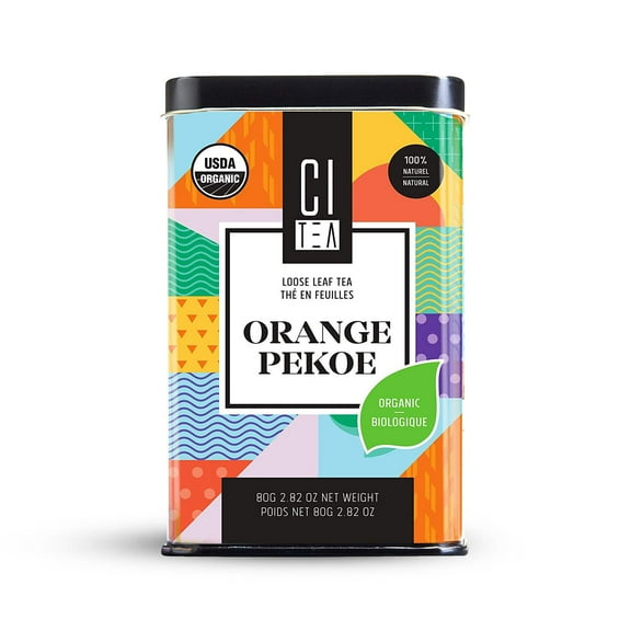 Pure Organic Orange Pekoe Ceylon Black Loose Leaf Tea 80 g in Tin - Citea