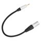 thumbnail image 3 of 0.3 Meters 3.5Mm Male Plug to 3 Pin Xlr Male Shielded Stereo Cable for Microphone Audio Record, 3 of 5