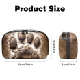 thumbnail image 5 of Paw Print Waterproof Oxford Cloth Hard Drive Case with Charger Pouch, PC Case, Small Travel Electronic Organizer, and Cord Organizer Travel - 5.9x9.44x3.14 in, 5 of 6