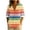 #0090-Multicolor, variant on Uootdi Women's Tops Boho Graphic Long Sleeve Shirts Casual V Neck Lapel Button Vintage Gift Floral Printed Henley Blouses Fashio n