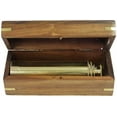 thumbnail image 2 of 15" Solid Brass Handheld Telescope with Wooden Box - 12x Magnification, 2 of 3