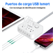 thumbnail image 2 of Regleta Extensión 6 Tomas con 3 Puertos USB Y 1 USB-C Xtellar Blanco, 2 of 3