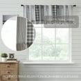 thumbnail image 3 of VHC Brands, Sawyer Mill Patchwork Valance, Black, 19x90, 3 of 7