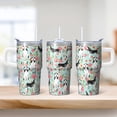 thumbnail image 2 of 20OZ Dog Themed Coffee Cup with Handle Straw and Lid Paw Print Travel Tumbler Cute Drinkware for Women Friends Unique Holiday Birthday Gifts Fits Car Cup Holders, 2 of 6