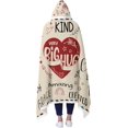 thumbnail image 5 of Inspirational Gifts for Women - Christmas, Valentines Day, Mothers Day, Teacher''s Day, Birthday Gifts, Friend Gifts for Women, Mom, Wife Gift Ideas - Hooded Blankets 47x72 in, 5 of 6