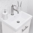 thumbnail image 7 of Water Creation Mia 18" Wood Single Bathroom Vanity in Pure White/Chrome, 7 of 7