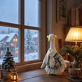 thumbnail image 6 of Sruoe Christmas Porch Goose Outfits, 23 Inch Winter Snowman Porch Goose Clothes, Goose Clothes Dress, Duck Sculpture Clothes for Lawn Statue Cement Statue Yard Patio Party Decoration, 6 of 7