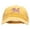 Gold, variant on Big M Mardi Embroidered Unstructured Pigment Dyed Cotton Cap - Kelly Green OSFM
