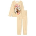 thumbnail image 5 of FOR U DESIGNS Flower Horse Pajama Set Long Sleeve Top with Crew Neck for Women Sleepwear Sets for Women 2 Pack Size L Womens Nightwear Long Pants Jogger Pjs, 5 of 6