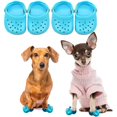 thumbnail image 1 of Zapatos para perros JAMW Croc sandalias de verano color caramelo 2 pares, 1 of 5