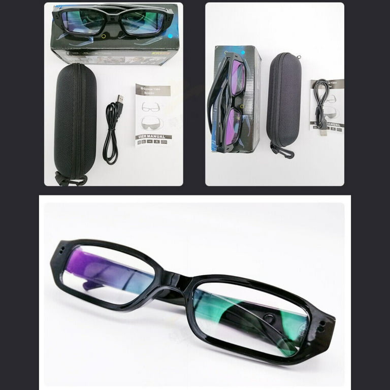 1080 Hd 5mp Cmos Sensore 75 minuti registrazione video Eye Camera Occhiali  Mini Spy Camera 4k Smart Glasses Occhiali Spy Camera Spy
