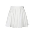 thumbnail image 3 of Falda plisada de cintura alta para mujer Falda corta con estampado de letras laterales con cremallera XBTCLXEBCO Blanco, Chico, 3 of 6