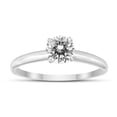 thumbnail image 3 of SZUL Women's 1/3 Carat Round Diamond Solitaire Ring in 14K White Gold (J-K-L Color, I2-I3 Clarity), 3 of 5