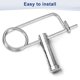 thumbnail image 5 of Uxcell 6-Pack Pin de Seguridad de Pasador en Forma de Broche, Pines de Acero Inoxidable M2x29, Sujetadores de Broche de Bloqueo Rápido, Clips Retenedores Pesados, 5 of 7