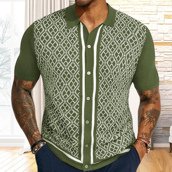 Goodtrade8 Mens Summer T-Shirts Short Sleeve Collared Pullover Polo Plain Casual Outfits Work Shirts for Men