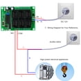 thumbnail image 2 of Yeacher 433 MHz CC 6 Canaux Universel 10 A Relais Sans Fil RF Télécommande Commutateur Récepteur Module et 3 Pcs 6 Touches RF 433 Code Fixe (Puce 2262) Télécommandes Domotique Intelligente, 2 of 8