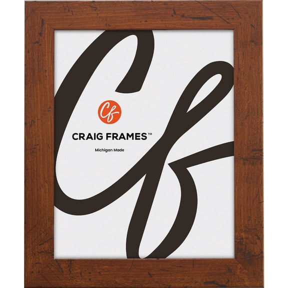 Craig Frames Bauhaus 125, 22x33 inch Picture Frame, Modern Dark Walnut