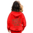 thumbnail image 6 of EANJE Girls Sweatshirt Kids 10-12 Years Graphic Pink Hoodie Love Like Jesus Hoodie Long Sleeve Jesus Loves You Casual Drawstring Pullover Cute Kids Clothes Red 7-8Y, 6 of 6