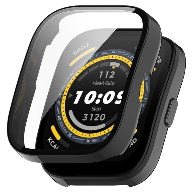 Funda de PC+Película Templada para Reloj Inteligente Bip5 Protección Completa Transparente Delgado para Resistencia a Arañazos y Escaparate de Diseño Original