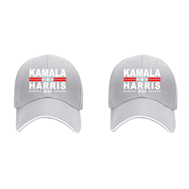 Kamala Harris Béisbol Unisex para Senderismo Pesca (Gris Claro)