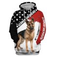thumbnail image 3 of Sudadera con capucha y estampado 3D por todas partes con diseño de pastor alemán Love Dog Love Dog 01, 3 of 5