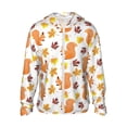 thumbnail image 1 of Saiise Cartoon Squirrel Pattern Sun Protection Hoodie for Men and Women, Lightweight Quick-Dry Windproof with Hood and Zip-Large, 1 of 7