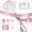 Pink, variant on Crutello Ribbon Cutting Ceremony Kit - 21"Giant Scissors with Gold Handle, 30ft Sparkle Giant Gold Ribbon 4"Wide, 24 Balloons & 90ft Balloon Band for Grand Opening Decorations
