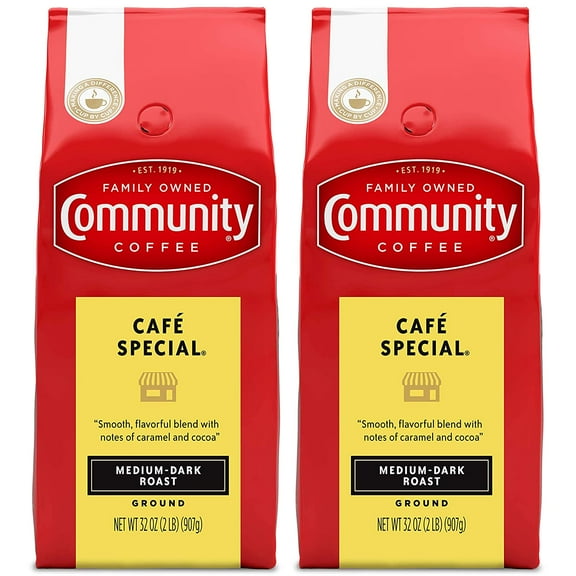 Café Special Blend 64 Ounce, Medium Dark Roast Ground Coffee, 32 Ounce (Pack of 2)