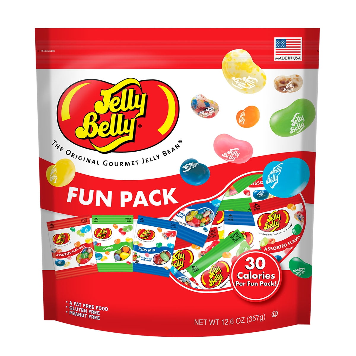 Jelly Belly GlutenFree Assorted Fun Pack Jelly Beans, 12.6 Oz