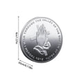 thumbnail image 2 of Religious Challenge Coin Colored Supplicate Creating Badges With Three-dimensional Relief Metal Crafts, 2 of 7