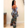 thumbnail image 4 of Conjuntos de dos piezas Conjuntos africanos para mujer Nuevos pantalones holgados Bazin elásticos con estampado africano Estilo rock Dashiki Traje famoso Trajes de dama, 4 of 5