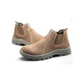 thumbnail image 3 of Woobling Men Work Bootie Steel Toe Protection Boot Slip Resistant Boots Scald Proof Safety Shoe Outdoor Working Shoes Brown 7, 3 of 9