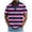 Pink, variant on Bxsruta Men's Casual Striped Short Sleeve Shirt Breathable Polyester Spandex Comfortable Pullover Top