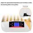 thumbnail image 4 of 42-Egg Practical Fully Automatic Poultry Incubator with Egg Candler US Standard Yellow & & White & Transparent, 4 of 8