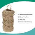 thumbnail image 4 of Uxcell Natural Jute Twine String 164ft x 6mm Long Strong Twine Rope for Arts Crafts Ribbon Gift Wrapping Packing, Yellow, 4 of 6