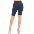 thumbnail image 2 of Buttery Smooth Basic Solid Biker Shorts Navy One Size Regular, 2 of 2