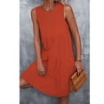 thumbnail image 3 of Vestido escalonado sin mangas,Vestido escalonado con cuello redondo Vestido escalonado Vestido sin mangas escalonado Eleva tu experiencia, 3 of 6