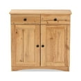 thumbnail image 3 of Baxton Studio Lauren Modern and Contemporary Oak Brown Finished Wood 2-Door Buffet Kitchen Cabinet, 3 of 7