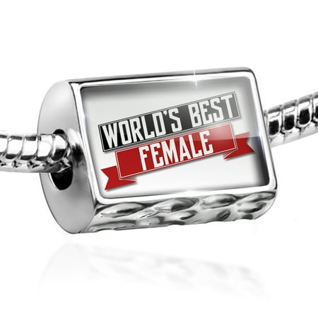 Bead Worlds Best Female Charm Fits All European (Best Female Ass In The World)