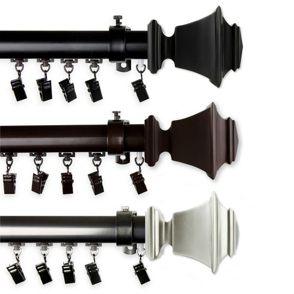 Norma Cordless Traverse Rod 48-86" - Cocoa