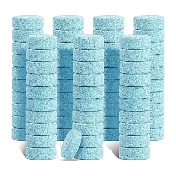 Kenally 40 unidades de tableta azul para ventana de coche, tabletas de pulverización para limpiaparabrisas súper concentradas, removedor de Vehículos, repuestos y accesorios Mis
