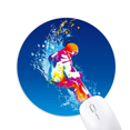 thumbnail image 1 of Winter Sport Skiing Colorful Illustration Mouse Pad Comfortable Game Office Mat, 1 of 2