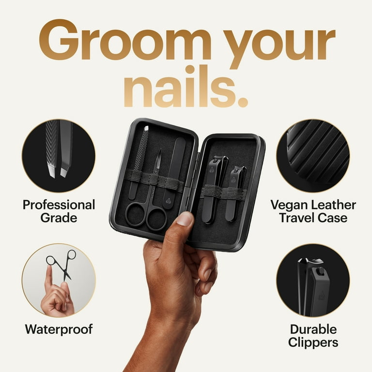 Manscaped Shears 3.0 5-Piece Mens Nail Grooming Kit, Stainless