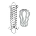 thumbnail image 1 of Hebilla de resorte para tienda de campaña, tensor de cuerda de acero resistente para toldo, tienda de campaña de primavera para playa, tensor de cuerd con mosquetón, 1 of 8