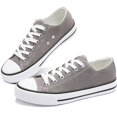 thumbnail image 1 of Zapatillas de lona de moda para mujer, lindas zapatillas bajas, cómodas zapatillas de lona para caminar para dama, 1 of 5