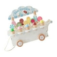 thumbnail image 3 of Juguete de helado de madera, juego de simulación de heladería, juego de mostrador de helados para niños de 3 años blanco, 3 of 9